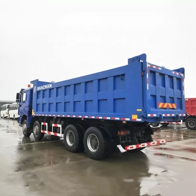 Ağır Hizmet Tipi Shacman F3000 8x4 Damperli Kamyon Euro 2 Emisyon 380hp 10MT Dizel Damperler Kabinin Hidrolik Süspansiyonu