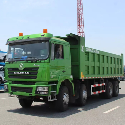 Ağır Hizmet Tipi Shacman F3000 8x4 Damperli Kamyon Euro 2 Emisyon 380hp 10MT Dizel Damperler Kabinin Hidrolik Süspansiyonu