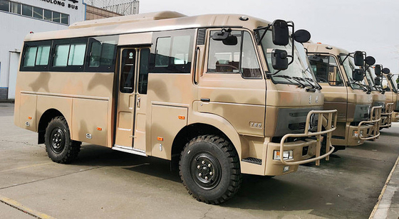 Dongfeng Arazi Araçları 4x4 6x6 Arazi Otobüsü 6.7m Gövde Manuel Şanzıman