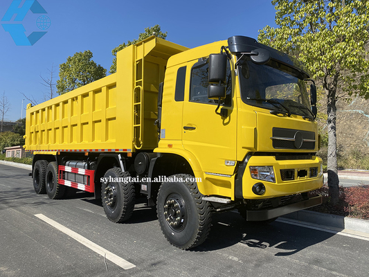 Madencilik Ağır Damperli Kamyon Günlük Taşımacılığı 50 Tonluk Damperli Kamyon 8x4 12 Tekerlek Dizel Motor