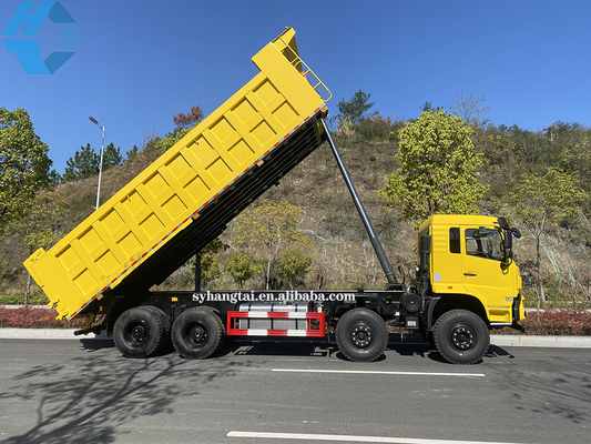 Madencilik Ağır Damperli Kamyon Günlük Taşımacılığı 50 Tonluk Damperli Kamyon 8x4 12 Tekerlek Dizel Motor