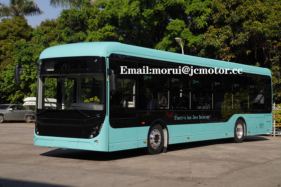 12m AB Standart Sertifikası Elektrikli Şehir Otobüsü Alçak Zemin Ön Arka Disk Fren 239kw Motor Gücü
