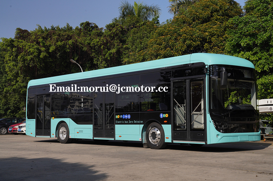 Avrupa WVTA Sertifikası Doğrudan Tahrikli Motor Elektrikli Şehir Otobüsü 29 Koltuk Alçak Zemin Tekerlekli Sandalye Alanı