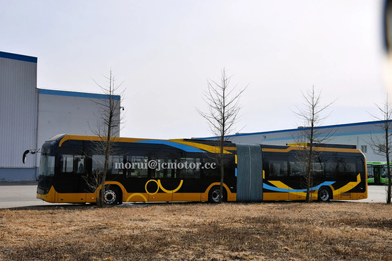 18 metrelik Bağlı BRT FCV Hidrojen Yakıt Hücresi Elektrikli Kamu Otobüsü 155 Yolcu 350km Kilometre