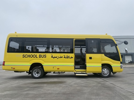 Özelleştirilmiş 7m Coaster Model Okul Öğrenci Uçak Otobüsü Iveco Şasi Sistemi 100kw Dizel Motoru