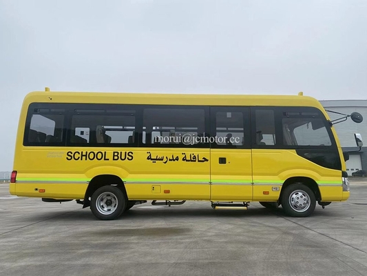 Özelleştirilmiş 7m Coaster Model Okul Öğrenci Uçak Otobüsü Iveco Şasi Sistemi 100kw Dizel Motoru