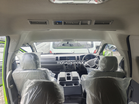 Özel Antigua ve Barbuda RHD Elektrikli Şehir Mini Otobüsü HIACE Model 18 Koltuk 300km Menzilli Kilometre