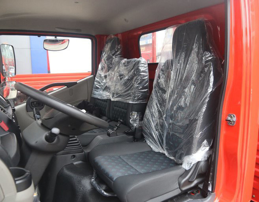 GVW 6 - 12T Dizel Kırmızı Kargo Van Kamyon YUCHAI Motor Kılavuzu 6MT Vites Kutusu
