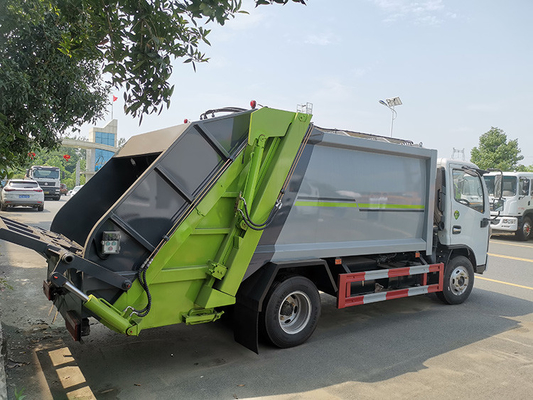 4x2 Tekerlekli Belediye Çöp Kamyonu 3300mm Dingil Mesafesi Çöp Taşıma Kamyonu