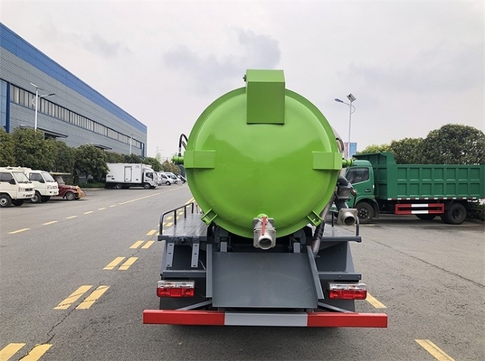 Küçük DONGFENG Kanalizasyon Vakum Tankeri 6MT Tank Dizel Motor 4.7 Cbm