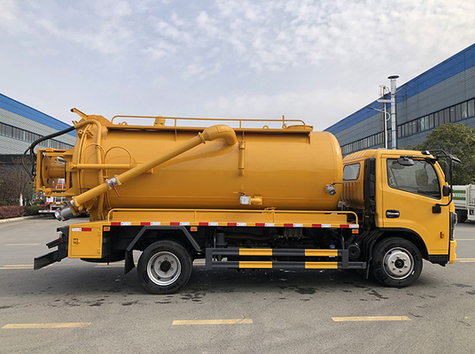 Dongfeng Emme Kanalizasyon Belediye Sanitasyon Kamyonu 9.5 Cbm 4 Ton Yük