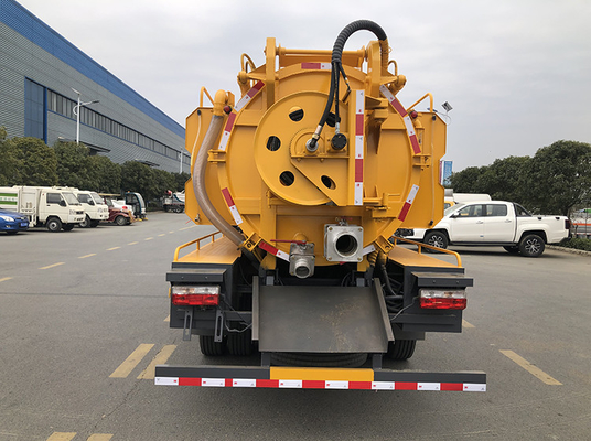Kanalizasyon Emme Belediye Sanitasyon Kamyonu 165hp 10 Cbm Tank Euro 6 Emisyon