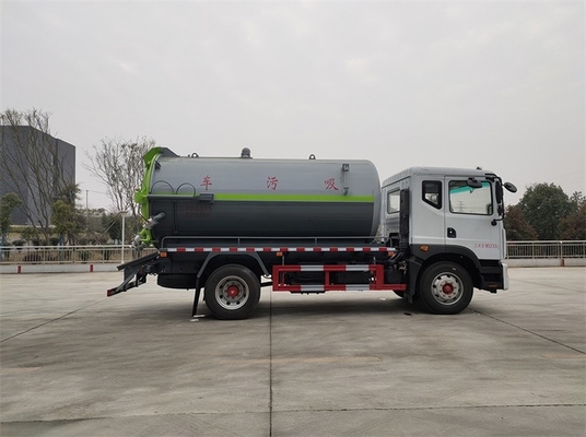 Orta Dışkı Emme Kamyonu 11.5 CBM Dizel 200 HP Kanalizasyon Emme Tankeri Kamyonu