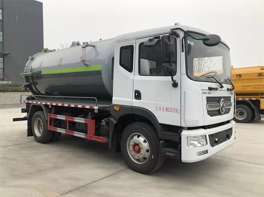 Orta Dışkı Emme Kamyonu 11.5 CBM Dizel 200 HP Kanalizasyon Emme Tankeri Kamyonu