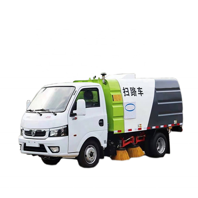 4x2 Tekerlekli Belediye Sanitasyon Kamyonu Benzinli Güç 113hp Mini Yol Süpürgesi