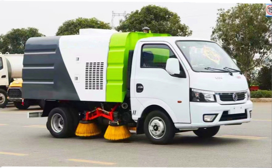 4x2 Tekerlekli Belediye Sanitasyon Kamyonu Benzinli Güç 113hp Mini Yol Süpürgesi