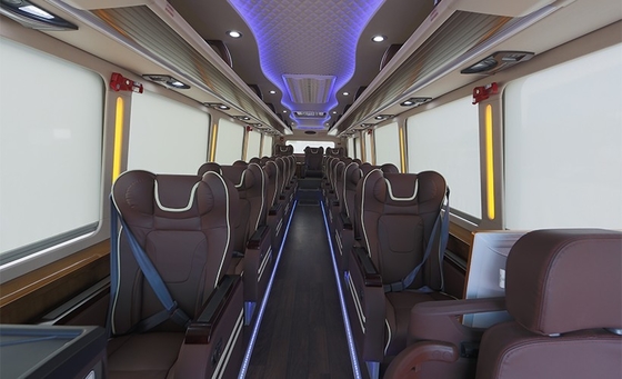 Golden Dragon Dizel Lüks Otobüs Otobüsü 220 HP 8m 10 - 34 Koltuk Takım Seyahat Otobüsü