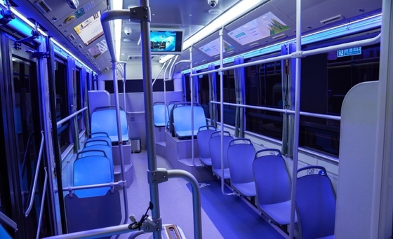 Trafik Güvenliği Lüks Elektrikli Halk Otobüsleri 27 Koltuk Kilometre 317km 69 Km/H