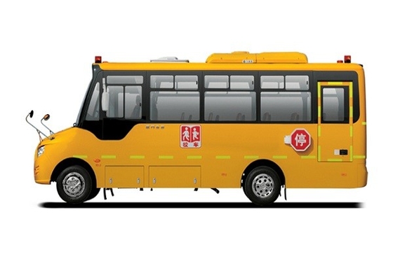 7.9m Öğrenci Servis Otobüsü 24 - 45 Koltuk 140hp Dizel Motor Sarı Okul Otobüsü